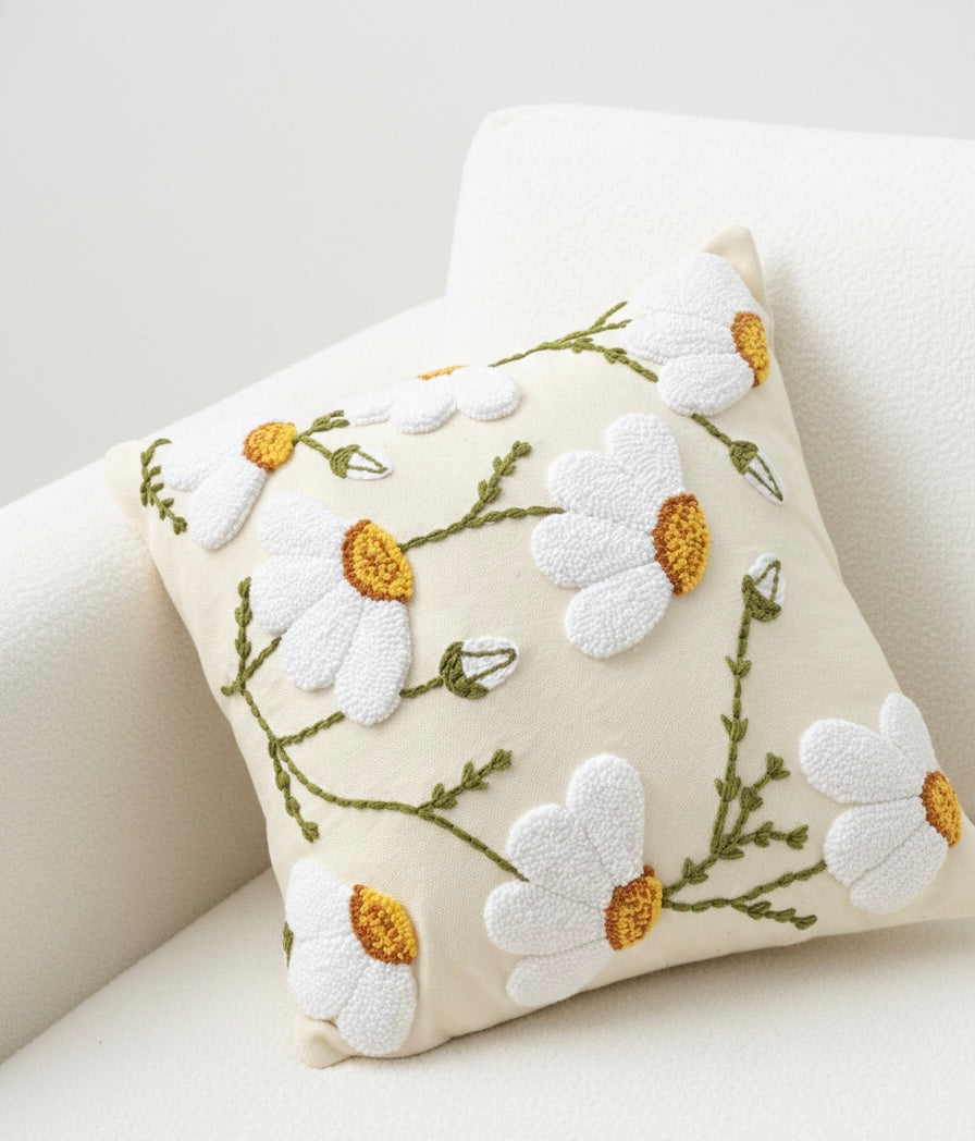 Papatya kırlent kılıfı